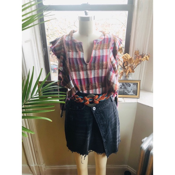 dRA Los Angels Anthropologie Kelsey Plaid Top - Picture 3 of 8